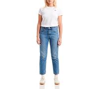 Levi's 501 Crop Vaqueros, Medium Indigo Worn In, 32W / 30L Mujer
