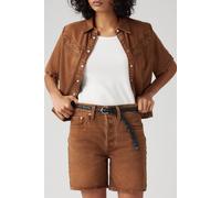 Levi's 501® Mid Thigh Shorts Brown Talla: W24 | Pantalones Cortos Outlet | Mujer | Marrón