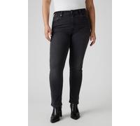 Levi's 724 High Rise Straight Black Worn In Talla: W26L28 | Vaqueros Pitillo Outlet | Mujer | Negro