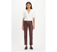 Levi's 724 Leather Pant Brown Talla: W32L32 | Pantalones de cuero Outlet | Mujer | Marrón
