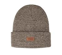 Levi's All Season Comfy Leather Logo Patch Cuffed Hero Beanie Hat Boina, marrón, Talla única Unisex Adulto