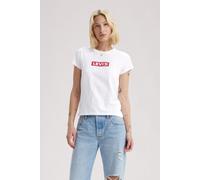 Levi's Authentic Tshirt Core Boxtab Tee White Talla: S | Camisetas de Seda Outlet | Mujer | Blanco