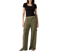 Levi's Baggy Dad Cargo Pantalón, Drapey Ivy Green GD, 28W / 30L Mujeres