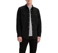 Levi's Barstow Western Standard Camisa Hombre, Marble Black Denim Rinse, S