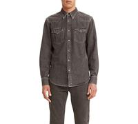 Levi's Barstow Western Standard Camisetas Woven, Negro Lavado, XS para Hombre