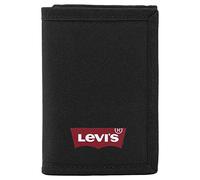 Levi's Batwing Trifold Wallet, Accesorio de Viaje - Cartera de Triple Pliegue Hombre, Negro (Regular Black), Talla Única