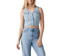 Levi's Bella Denim Corset Camiseta, I Will, XS Mujeres