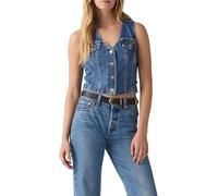 Levi's Bella Denim Corset Camiseta, Yeah Look Ndp, M Mujeres