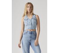 Levi's Bella Denim Corset Talla: S | Cazadoras Cropped Outlet | Mujer | Azul