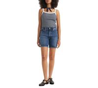 Levi's Ribcage Bermuda Shorts Blue Talla: W23 | Pantalones Cortos Outlet | Mujer | Azul