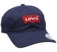 Levi's Gorra de béisbol azul marino Classic Twill Curve Flexfit Big Batwing
