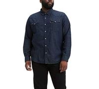 Levi's Big & Tall Classic Western Camisa abotonada Hombre Red Cast Rinse Takedown (Azul) XX-Large