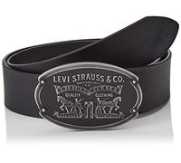 Levi's Billy Plaque Belt Cinturón, Black Normal, 100 para Hombre
