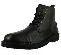 Botines de piel Track Hombre Talla 42. Color Negro