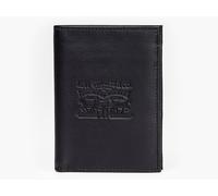 Levi's Bovine Full Grain Leather Wallet (portrait) ~ Vintage Two Horse black