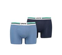 Levi's Calzoncillo boxer - navy/azul claro/verde hierba/blanco - M - Pack de 2 - para hombre
