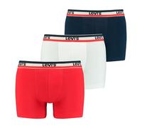 Levi's Boxer, Blanco (White/Blue/Red), XXL (Pack de 3) para Hombre