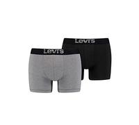 Levi's Boxer, Grey Black, M (Pack de 2) para Hombre