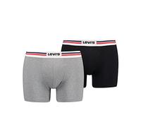 LEVI'S ® Calzoncillo boxer gris moteado / rojo / negro / blanco L gris moteado / rojo / negro / blanco