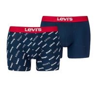 Levi's Boxer Ropa Interior, Azul/Blanco/Rojo, M (Pack de 2) Men