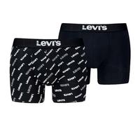 Levi's Boxer Ropa Interior, Black/Blanco, XL (Pack de 2) Men
