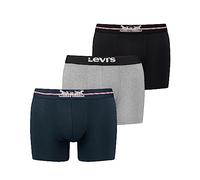 Levi's Boxer Ropa interior, Negro (Navy/Grey/Black), XL Hombre