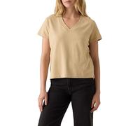 Levi's Boxy Vneck tee Camiseta, Beige, M Mujeres