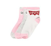 LEVI'S ® Calcetines 'BATWING' gris moteado / rosa claro / rojo / blanco 30-32 gris moteado / rosa claro / rojo / blanco
