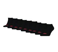 Levis - Calcetines deportivos unisex de corte bajo, con logotipo de Batwing Ecom, 9 unidades, Jet Black 002, 35-38