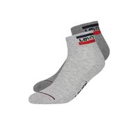 Levi's Quarter Calcetines, Gris (Grey Combo), 35-38 (Pack de 2) Unisex Adulto
