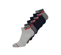LEVI'S ® Calcetines invisibles azul oscuro / gris claro / gris moteado / rojo 39-42 azul oscuro / gris claro / gris moteado / rojo