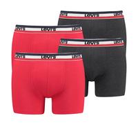 LEVI'S ® Calzoncillo boxer antracita / rojo sangre / blanco XXL antracita / rojo sangre / blanco