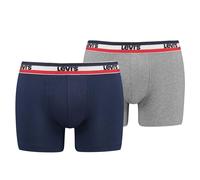 Levi's Boxer, Azul (Dress Blues), S (Pack de 2) para Hombre