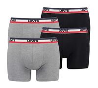 LEVI'S ® Calzoncillo boxer gris moteado / rojo / negro / blanco XL gris moteado / rojo / negro / blanco