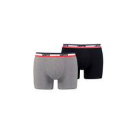 LEVI'S ® Calzoncillo boxer gris moteado / rojo vivo / negro / blanco S gris moteado / rojo vivo / negro / blanco