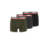 LEVI'S ® Calzoncillo boxer gris oscuro / caqui / rojo / negro / blanco, Talla L