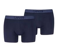 Levis Calzoncillos Tipo bóxer de Sarga para Hombre (2 Unidades), Azul Marino, M