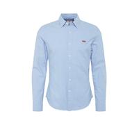 Levi's Long-Sleeve Battery Housemark Slim Camisa, Allure, XL Hombre