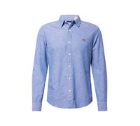 Levi's Long-Sleeve Battery Housemark Slim Camisa, Navy Peony, M Hombre