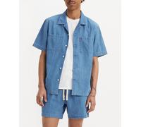 Levi's Camisa de algodón de hombre de manga corta fit relajado. Azul oscuro L