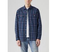 Levi's Camisa de algodón de hombre de manga larga fit relajado. Azul S