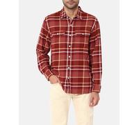 Levi's Camisa de algodón de hombre de manga larga fit relajado. Marrón S