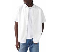 Levi'S Camisa de Manga Corta para Hombre con Botones auténticos, Blanco Brillante - Blanco, M