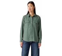 Levi's Camisa Doreen Utility para Mujer, Verde Oscuro, XXL