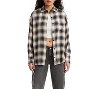 Levi's Camisa NOLA Oversized, James-Manta Negra, XS para Mujer
