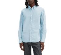 Camisa oxford recta con cuello abotonado Hombre Talla M. Color Azul