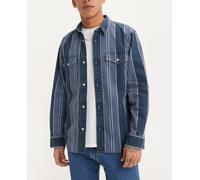 Levi's Camisa vaquera de algodón de hombre de manga larga fit relajado. Azul L