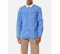 Levi's Camisa vaquera de algodón de hombre de manga larga fit relajado. Azul XL