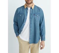 Levi's Camisa vaquera de hombre de manga larga, tallas grandes. Azul 4XL