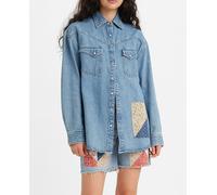 Levi's Camisa vaquera de mujer de manga larga oversize. Azul claro 38 (S)